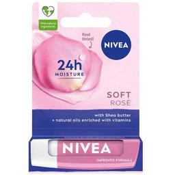 NIVEA Soft Rose Nawilżająca pomadka do ust, 4.8g