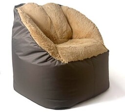 Go Gift Pufa worek sako FLUFFY brąz XXL