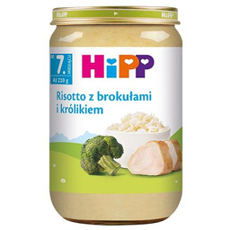 HiPP Risotto z brokułami i królikiem po 7.