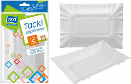 Tacki papierowe jednorazowe Ravi 13 x 20 cm,