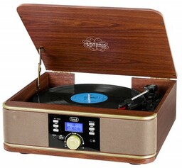 TREVI Gramofon TT 1042 BT Bluetooth USB Drewno