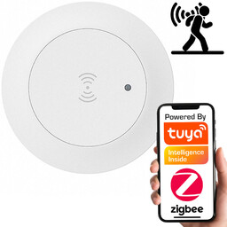 Sensor czujnik obecności 23GHz jasności sufitowy ZigBee Tuya