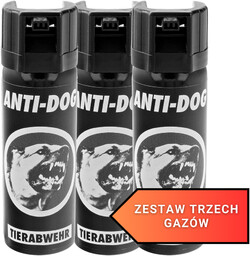 Zestaw 3 gazów pieprzowy Hoernecke Anti-Dog Cone 63