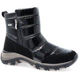 Damskie śniegowce z zamkami - CAPRICE 9-26436-43 CZARNE