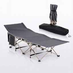 Łóżko polowe kempingowe karpiowe turystyczne składane