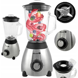 Blender Kielichowy Do Koktajli Szklany 550W Miksuje Kruszy