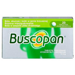 BUSCOPAN 10 mg - 20 tabletek