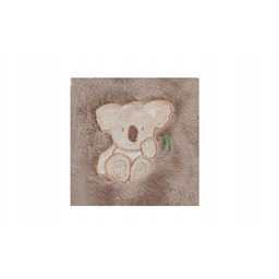 Kocyk dziecięcy 95x95 Miś Koala beżowy ciemny