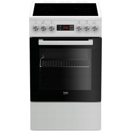 Kuchnia z płytą ceramiczną Beko FSM57300GW Grill Termoobieg