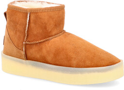 Skórzane śniegowce damskie - RAVINI 23 260 CAMEL