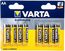 VARTA Ładowarki Marka Model CF8 SUPERLIFE Cynk Carbone