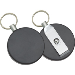 Retraktor Barbaric z klipsem Black ABS, 100cm (16247)