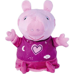 Simba 109261016 Świnka Peppa, Maskotka z kołysanką, 25cm