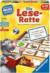 Ravensburger Die Lese-Ratte Gra Karciana, Wielokolorowy, Od 6