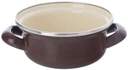 Garnek emaliowany BROWN 14 cm, 600 ml