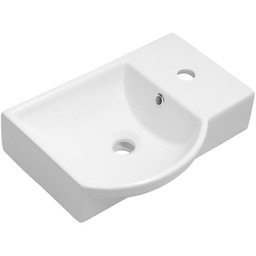 Sapho LITOS umywalka ceramiczna prawa 45x32 cm biała