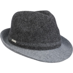 Kapelusz z Sukna Welnianego Sabetha by Seeberger, antracytowy,