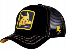 CZAPKA Z DASZKIEM PIKACHU POKEMON REGULOWANA DLA DZIECI