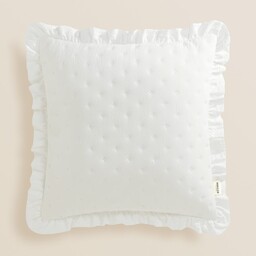 POSZEWKA DEKORACYJNA MOLLY - ZŁAMANA BIEL 45x45