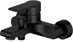CERSANIT Bateria wannowo-prysznicowa ścienna VERSO czarna S1025-003