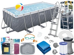 Basen Bestway 412x201x122 Ogrodowy Stelażowy 56722 14w1