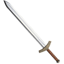 Metaliczny plastikowy miecz krzyżowca - 86 cm