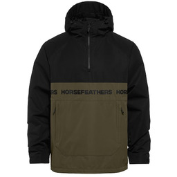 kurtka męska HORSEFEATHERS GORDIE JACKET BLACK/OLIVE NIGHT