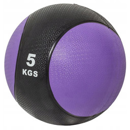 Piłka lekarska 5 Kg gumowa fioletowa
