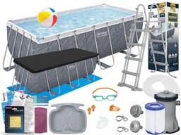 Basen Bestway 412x201x122 Ogrodowy Stelażowy 56722 15w1