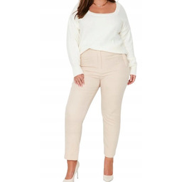 Trendyol Damskie Spodnie Eleganckie Beżowe 7/8 44 Mqf