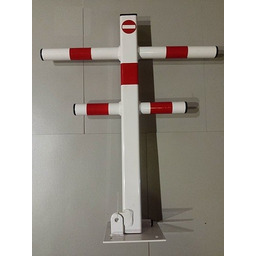 BLOKADA PARKINGOWA JEŻYK BIAŁO-CZERWONA NA KŁÓDKĘ (4) -