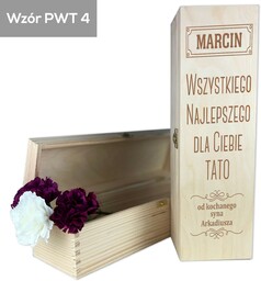 Skrzynka na wino Wszystkiego Najlepszego Dla Ciebie Tato