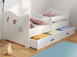 Łóżko dziecięce Miki 160X80 B1 księżyc i gwiazdki