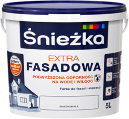 Farba fasadowa Extra śnieżnobiały 5 l Śnieżka