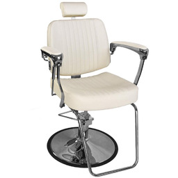 Fotel barberski BJORN BH-3318 Kremowy