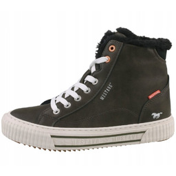 Mustang Trampki Damskie Zielone Ocieplane Wysokie 40 Jtc