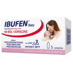 IBUFEN Baby 60mg czopki, 5 sztuk