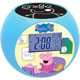 Budzik zegar z projektorem Radio Świnka Peppa Pepa