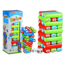 Gra Zręcznościowa Wieża Jenga z Klockami Robakami
