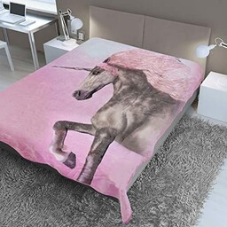 Dreamscene Zwierzę nadruk norek narzuta koc jednorożec 150
