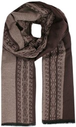 Męski Szalik z Wiskozy - Alties - Beż