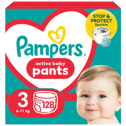 Pampers Active Baby Pants Pieluchomajtki, rozmiar 3, 128