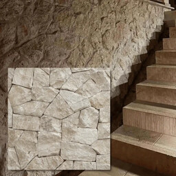 Trawertyn dzikówka / crazy wall Rockface Ivory Classic