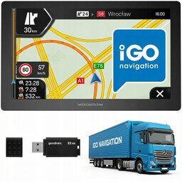 Nawigacja 9" Igo Primo Truck Ciężarowy Tir Bus