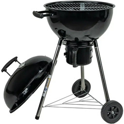 Grill Węglowy Ogrodowy Pokrywa Ruszt Chromowany Velio GW-TRH-O