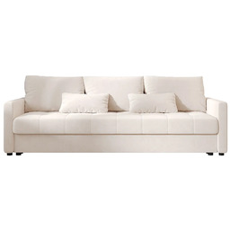 Elior Kremowa welurowa sofa tapicerowana N4-M33