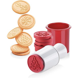 Wintem Zestaw pieczątek i 6 silikonowych foremek