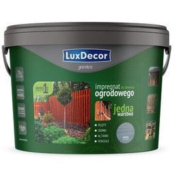 Impregnat do drewna ogrodowego garden szary 9 l