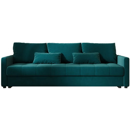 Elior Welurowa rozkładana sofa w kolorze morskim A2-G05
