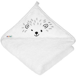 Akuku Ręcznik Kąpielowy Frote Kaptur Biały